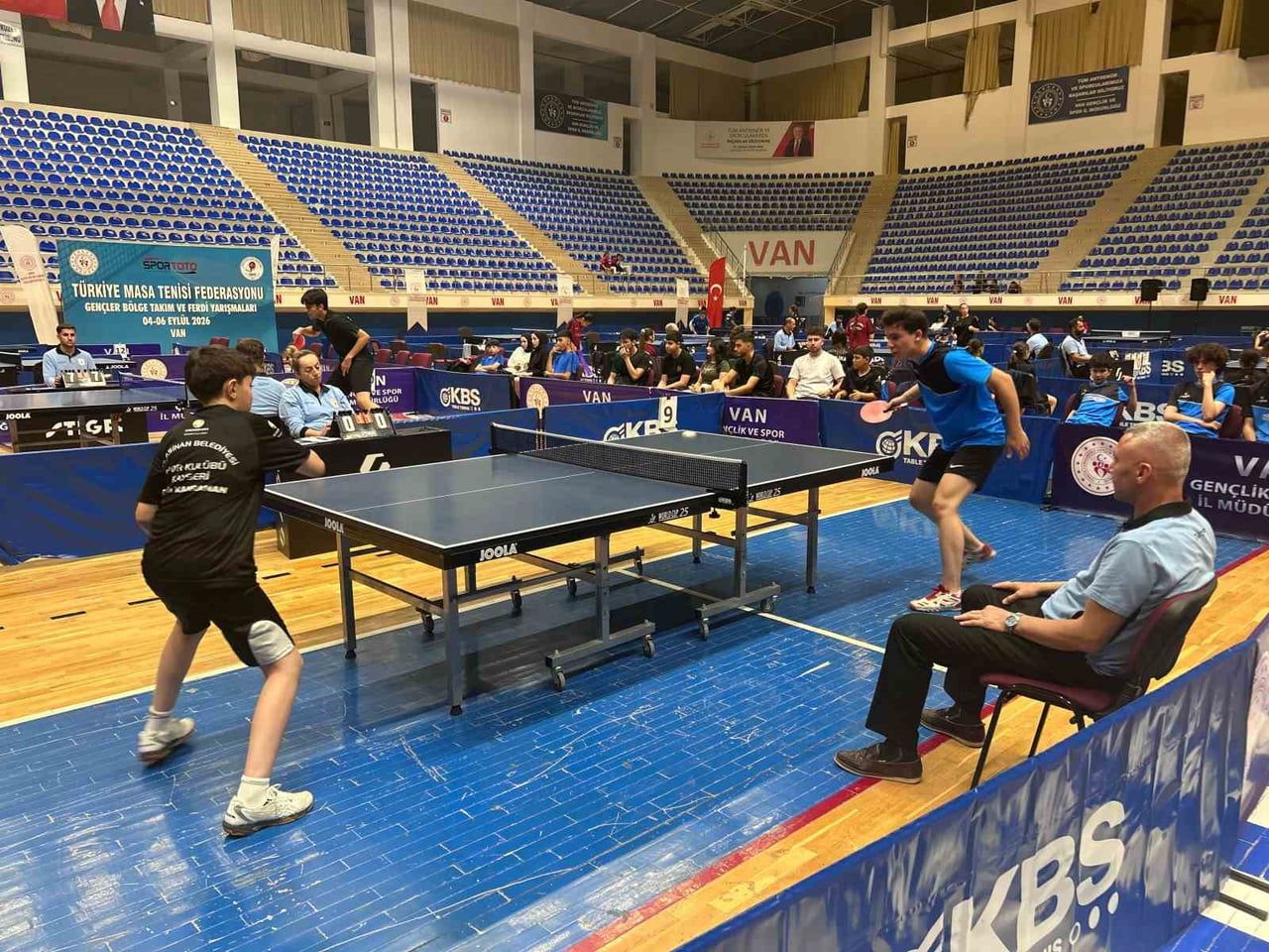 VAN GENÇLİK VE SPOR İL MÜDÜRLÜĞÜ'NÜN EV SAHİPLİĞİNDE DÜZENLENEN MASA TENİSİ GENÇLER BÖLGE TAKIM VE...