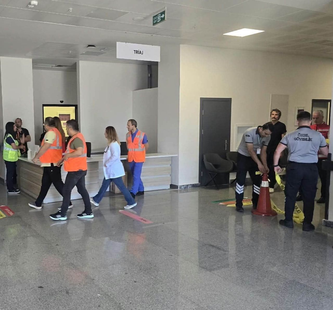 DÜZCE’NİN AKÇAKOCA İLÇESİ DEVLET HASTANESİNDE YAŞANABİLECEK REHİNE OLAYLARINA KARŞI PERSONELİN...