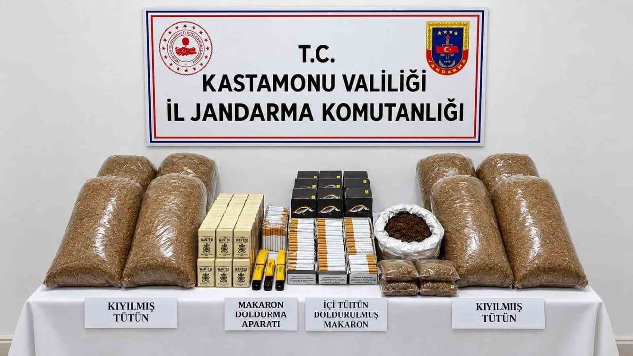 KASTAMONU'DA JANDARMA EKİPLERİNCE BİR İŞ YERİNDE YAPILAN ARAMADA, 5 BİN 480 ADET DOLDURULMUŞ...