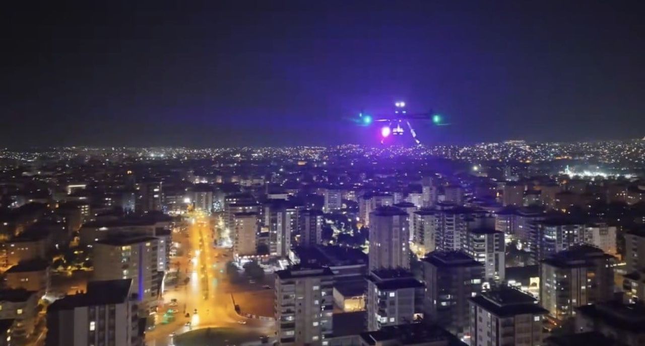 GAZİANTEP’TE KENTİN HUZUR VE GÜVENİ İÇİN SON TEKNOLOJİ 36 ADET DRON İLE HAVADAN DENETİM...