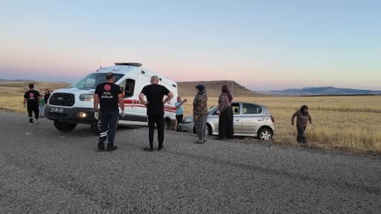 Kırıkkale'de otomobil takla attı: 4 yaralı