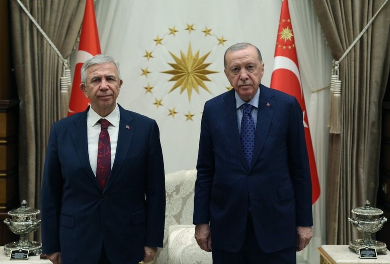 CUMHURBAŞKANI RECEP TAYYİP ERDOĞAN, ANKARA BÜYÜKŞEHİR BELEDİYE BAŞKANI MANSUR YAVAŞ'I KABUL...