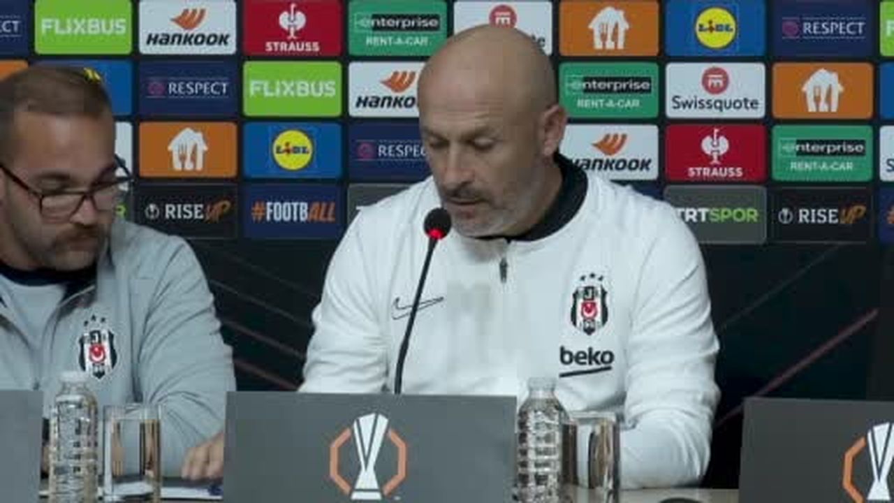 Beşiktaş Teknik Direktörü Vincenzo Italiano, UEFA Avrupa Ligi’ndeki karşılaşacakları Crystal...