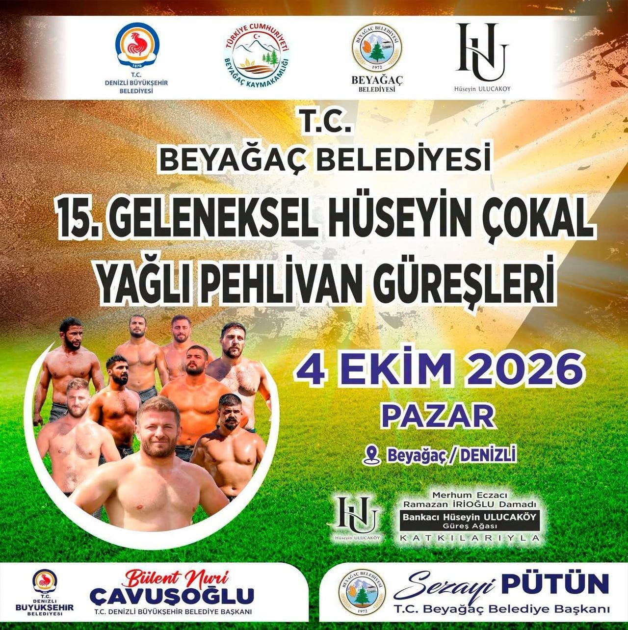 DENİZLİ BÜYÜKŞEHİR BELEDİYESİ VE BEYAĞAÇ BELEDİYESİ İŞ BİRLİĞİYLE DÜZENLENEN GELENEKSEL HÜSEYİN...