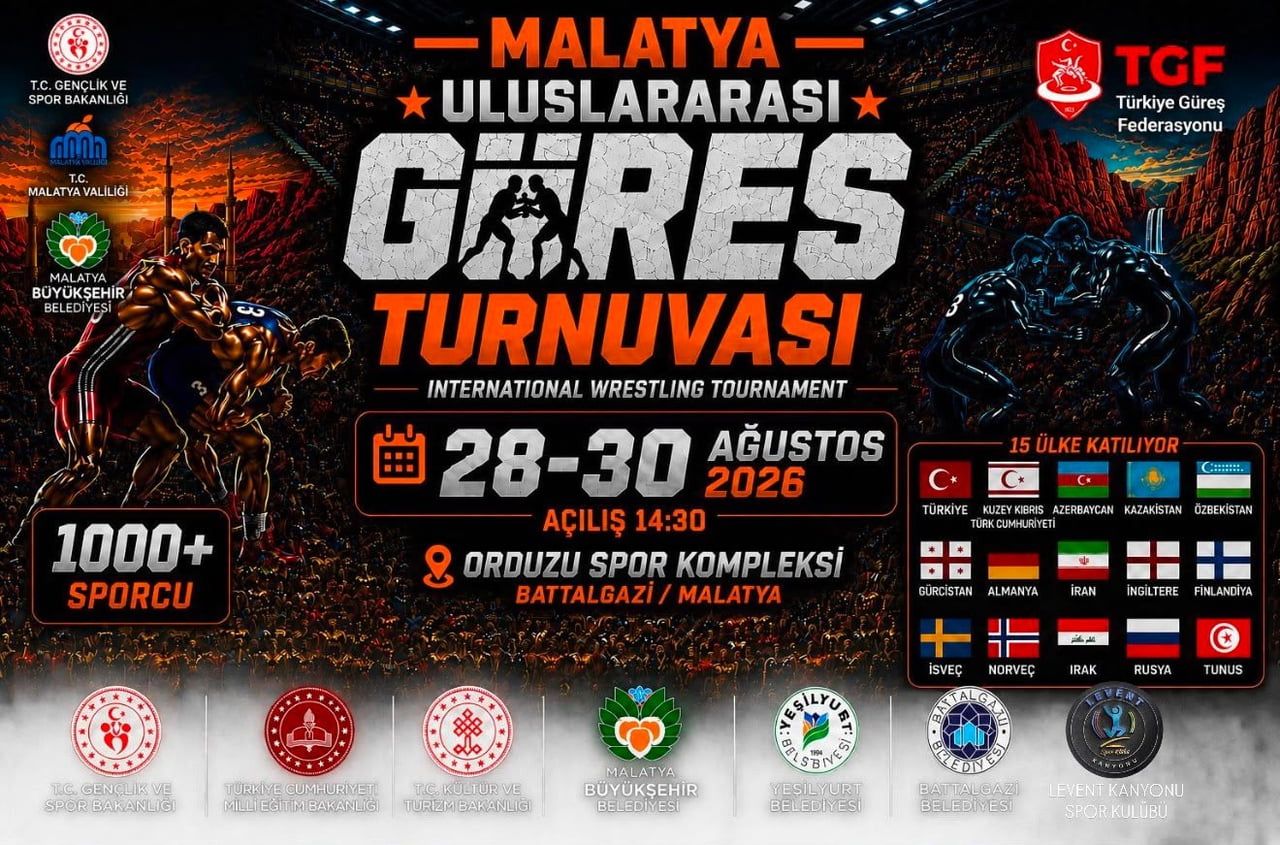 15 ÜLKEDEN BİN 19 GÜREŞÇİ MALATYA’DA MİNDERE ÇIKACAK
