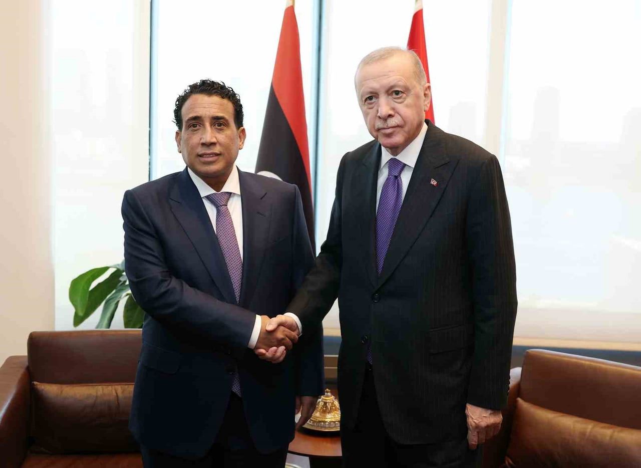 CUMHURBAŞKANI RECEP TAYYİP ERDOĞAN, NEW YORK TEMASLARI KAPSAMINDA LİBYA BAŞKANLIK KONSEYİ BAŞKANI...
