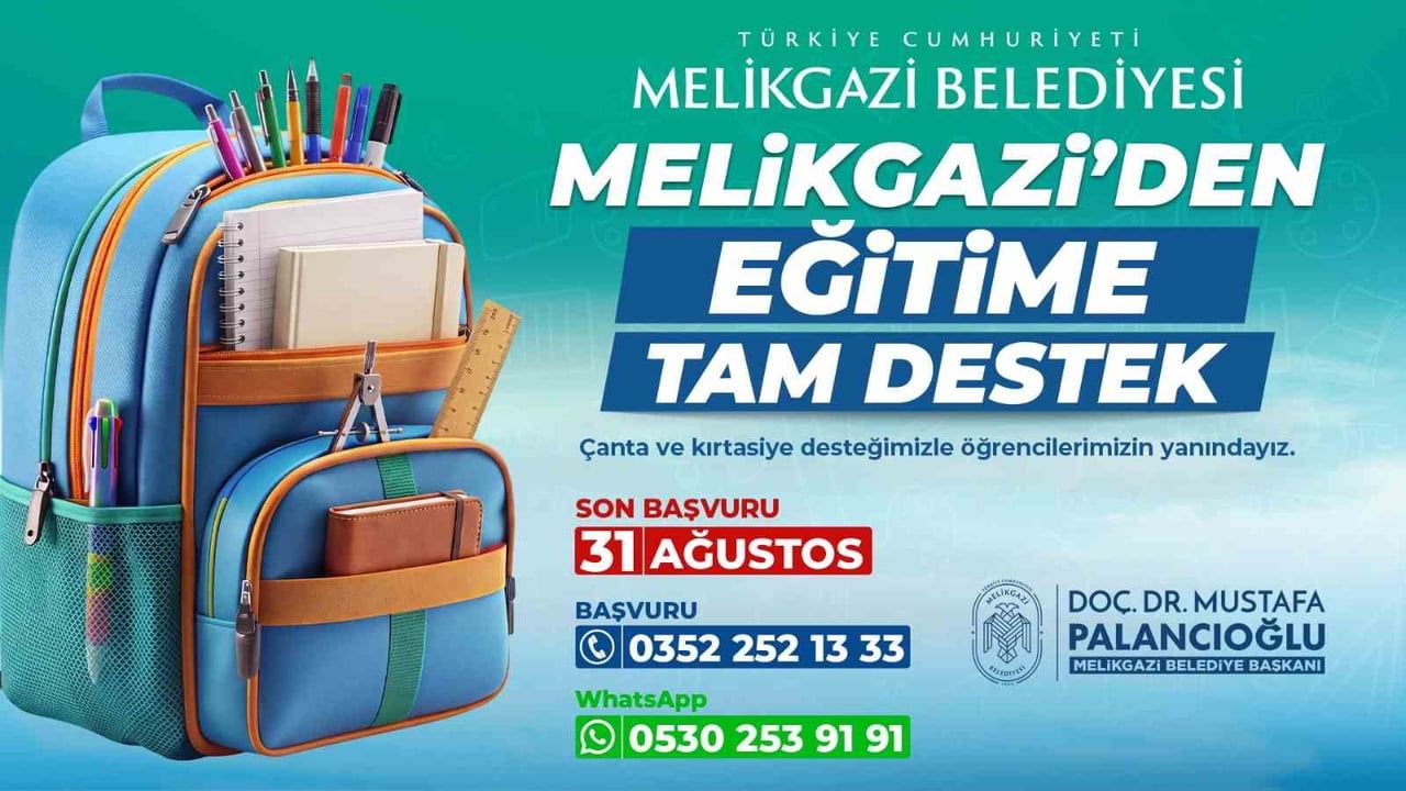 MELİKGAZİ BELEDİYESİ, YENİ EĞİTİM-ÖĞRETİM YILI ÖNCESİNDE İHTİYAÇ SAHİBİ AİLELERİ YALNIZ...