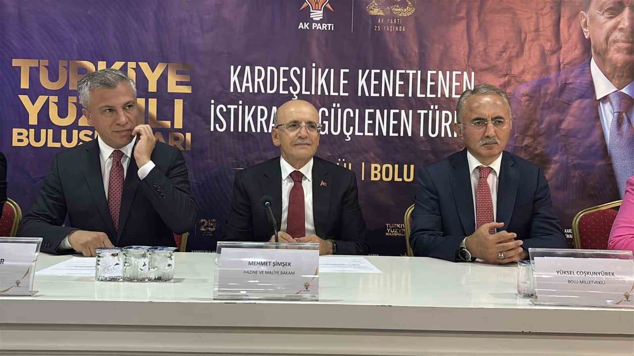 HAZİNE VE MALİYE BAKANI MEHMET ŞİMŞEK, BİR DİZİ ZİYARET VE PROGRAMLARA KATILMAK ÜZERE GELDİĞİ...