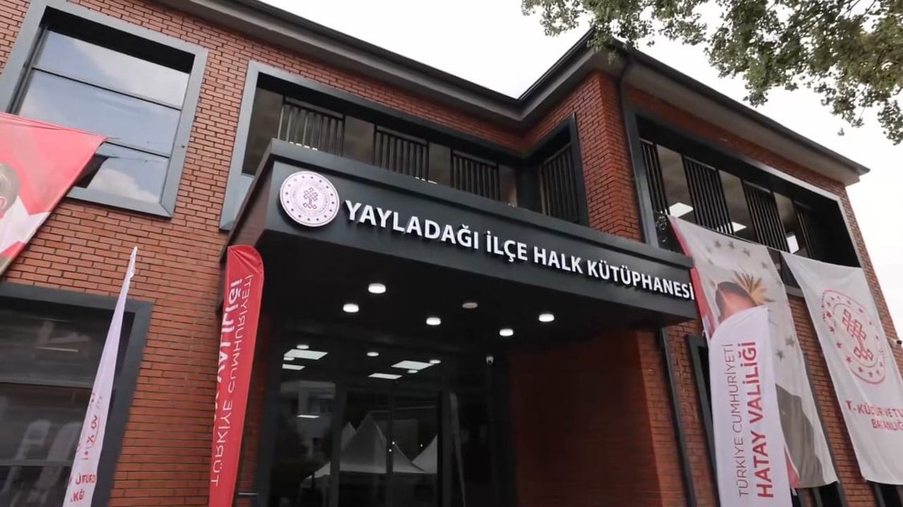 YAYLADAĞI İLÇE HALK KÜTÜPHANESİ, HATAY VALİSİ MUSTAFA MASATLI, KÜLTÜR VE TURİZM BAKAN YARDIMCISI...