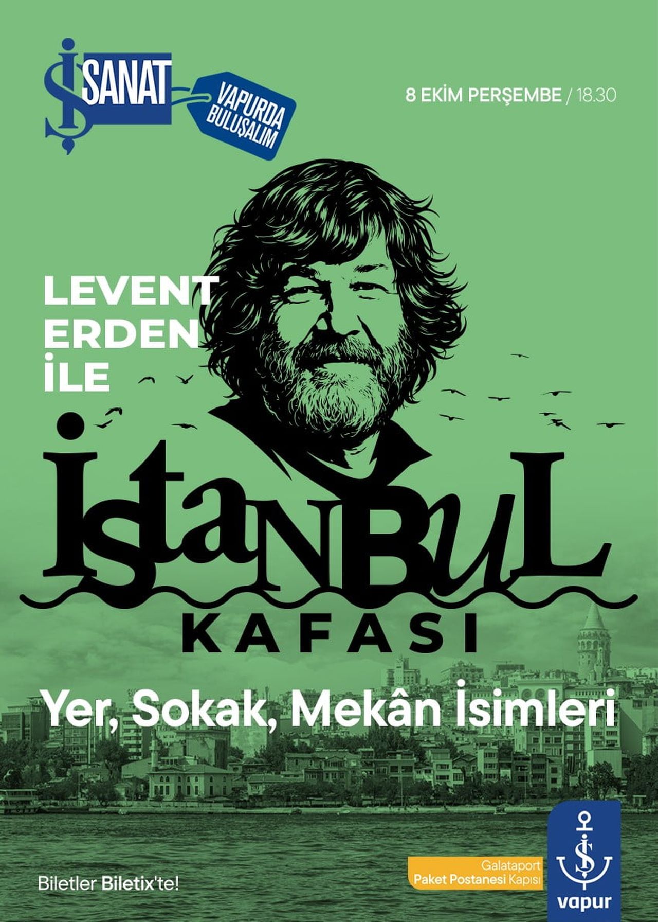 GALATAPORT’TA HİZMET VEREN İŞ VAPUR’DA GERÇEKLEŞECEK ÖZEL BULUŞMALAR, KENTİN HAFIZASINA, SİNEMAYA...