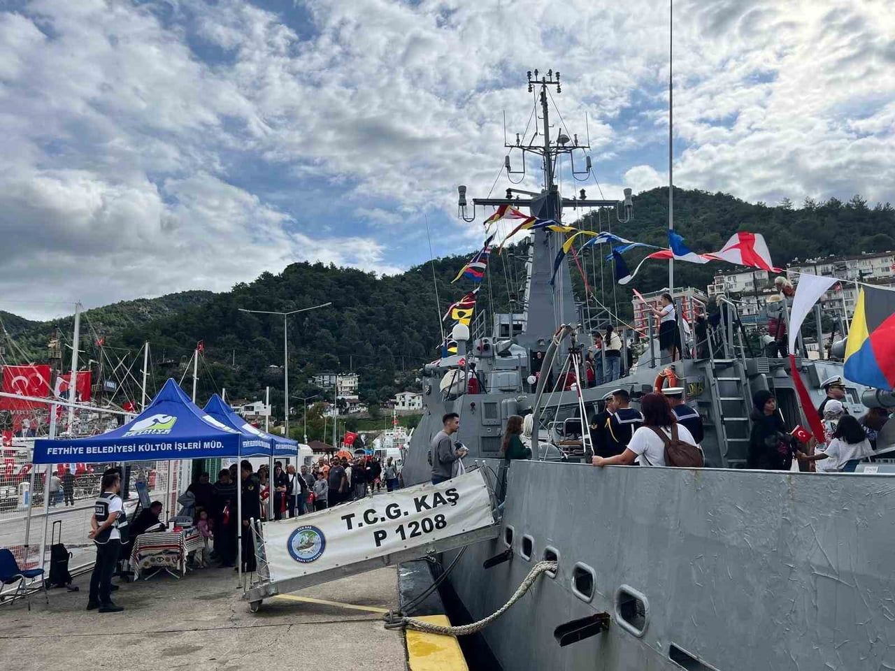 TCG KAŞ GEMİSİ 29 EKİM’DE FETHİYE LİMANI’NDA ZİYARETE AÇILDI