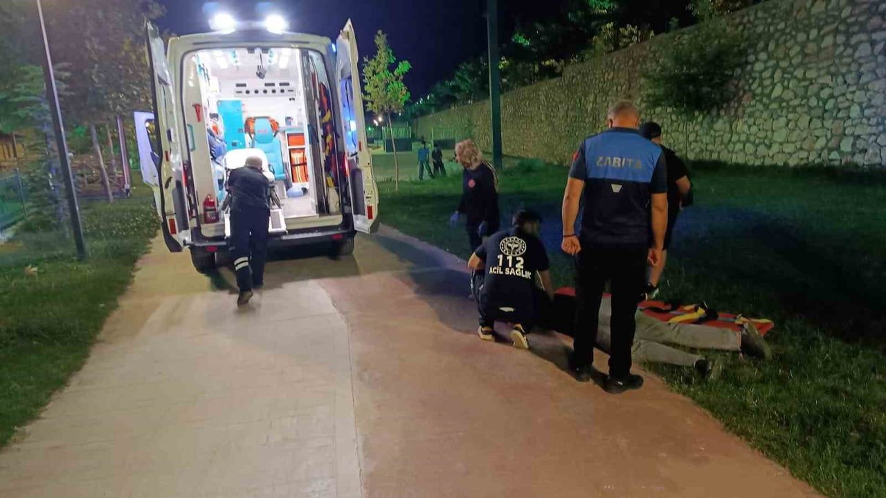 BATTALGAZİ'DEKİ SCOOTER KAZASINA EKİPLERDEN HIZLI MÜDAHALE