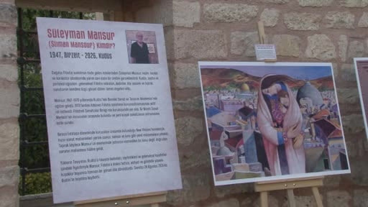 Fatih'te Filistin Sanat Günleri kapsamında "İşgal ve Direniş Sanatı" sergisi açıldı
