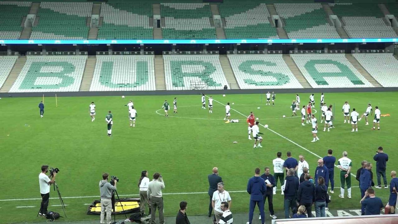 UEFA ULUSLAR A LİGİ 1. GRUP'TAKİ İKİNCİ MAÇINDA YARIN A MİLLİ FUTBOL TAKIMI İLE BURSA'DA...