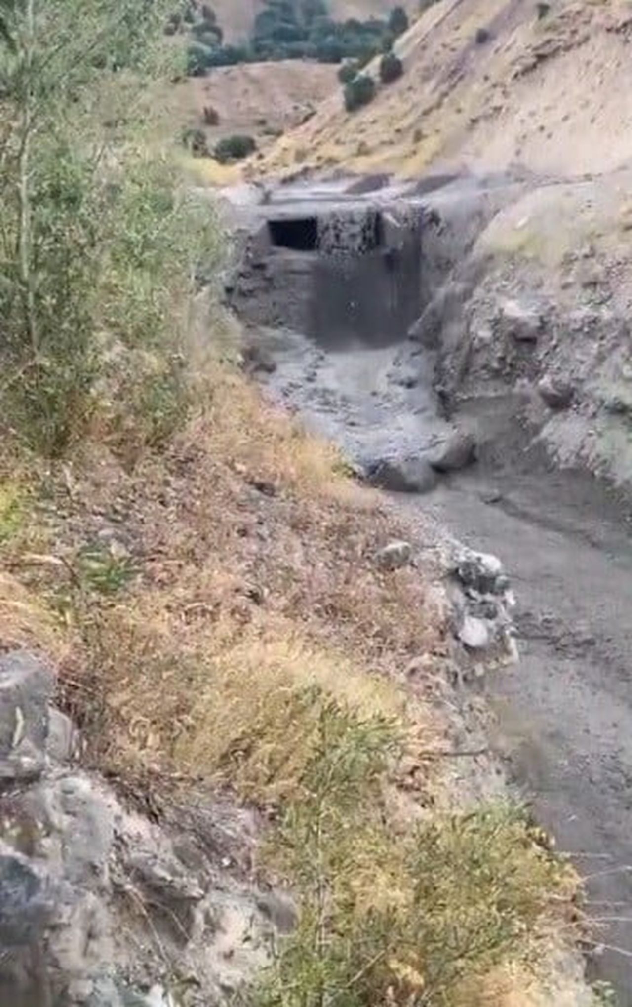 TUNCELİ’NİN PÜLÜMÜR İLÇESİNDE DÜN ÖĞLE SAATLERİNDE BAĞIRDAĞI MEVKİİNDE ETKİLİ OLAN SAĞANAK YAĞIŞIN...