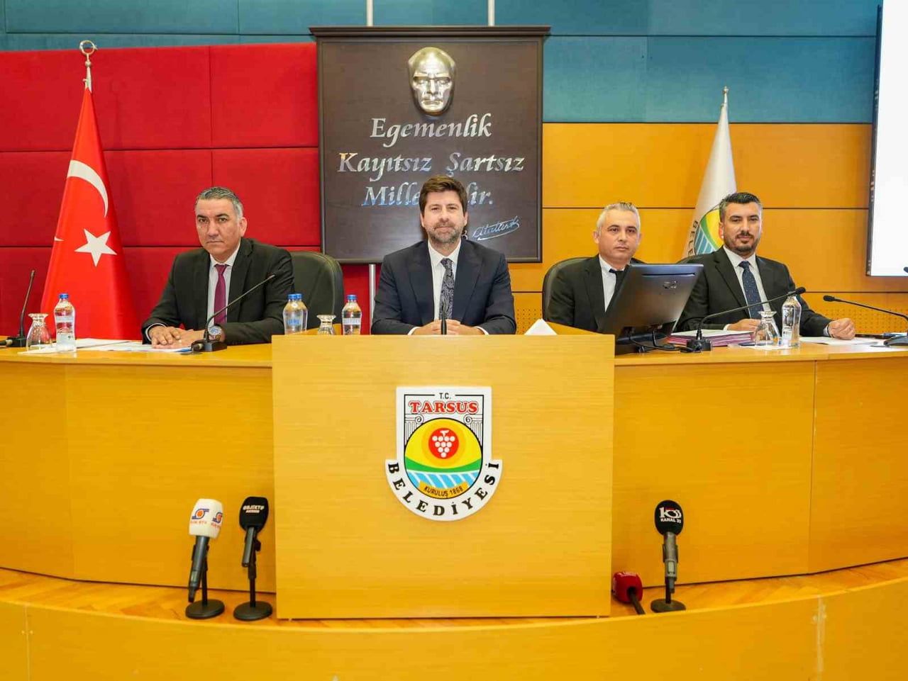 TARSUS BELEDİYE MECLİSİ EYLÜL AYI OLAĞAN TOPLANTISI, BELEDİYE BAŞKANI ALİ BOLTAÇ BAŞKANLIĞINDA...