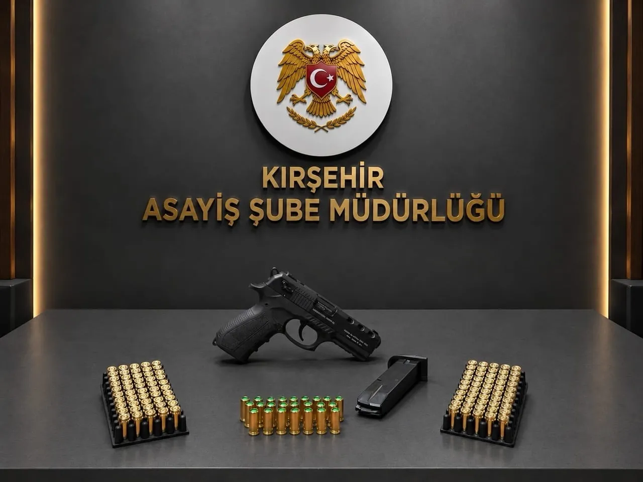 KIRŞEHİR’DE POLİS ASAYİŞ UYGULAMALARI VE ADLİ OLAYLARA YÖNELİK ÇALIŞMALARDA SİLAH, MÜHİMMAT...