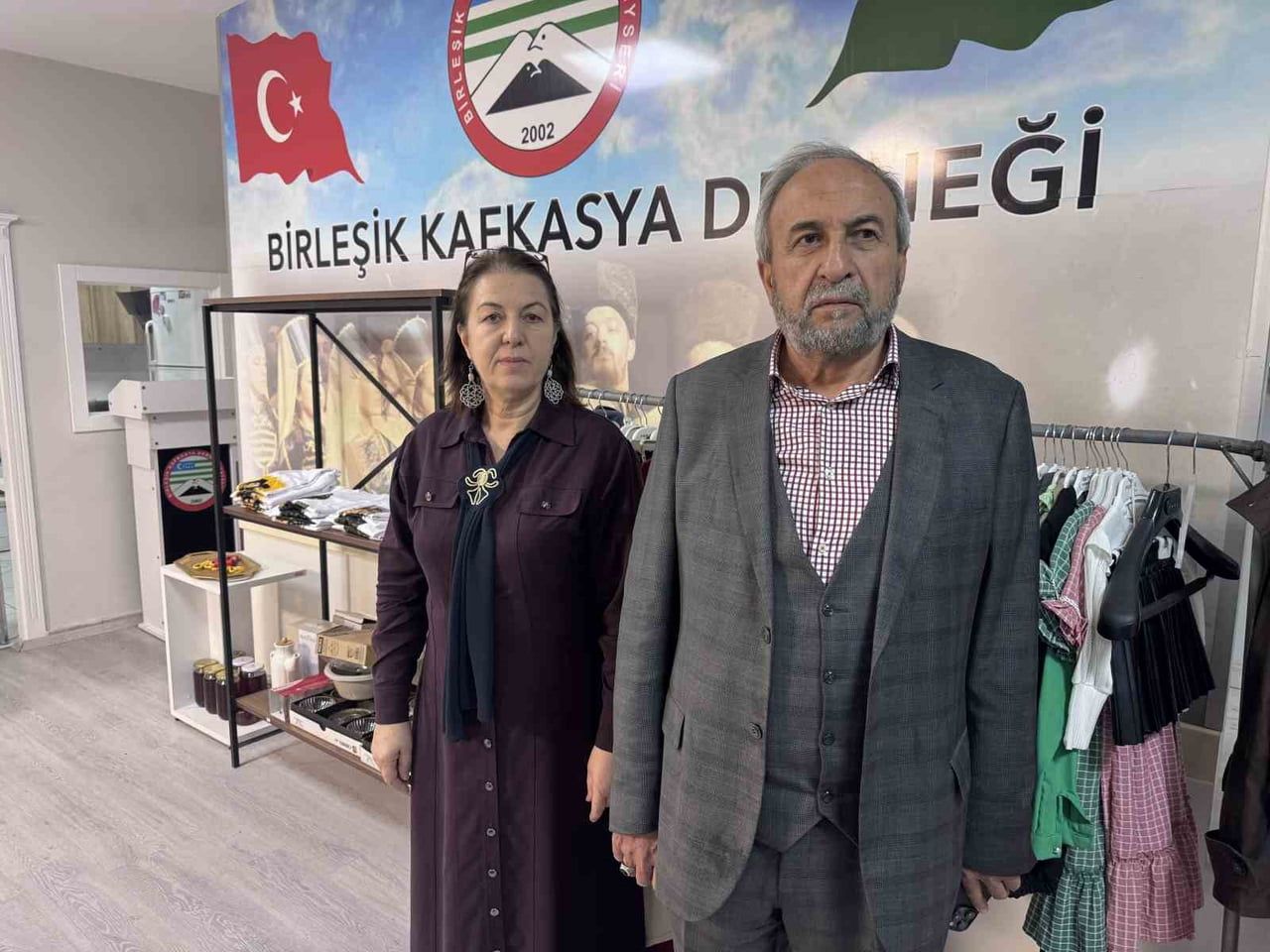 KAYSERİ’DE BİRLEŞİK KAFKASYA DERNEĞİ TARAFINDAN DÜZENLENEN PANAYIRDA SERGİLENEN GELENEKSEL ÇERKES...