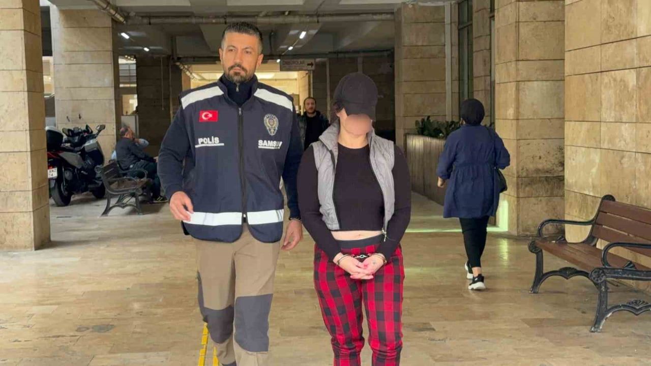 ADLİ İŞLEMLERİNİN ARDINDAN TUTUKLANAN F.K., ÇARŞAMBA KADIN KAPALI CEZA İNFAZ KURUMUNA...