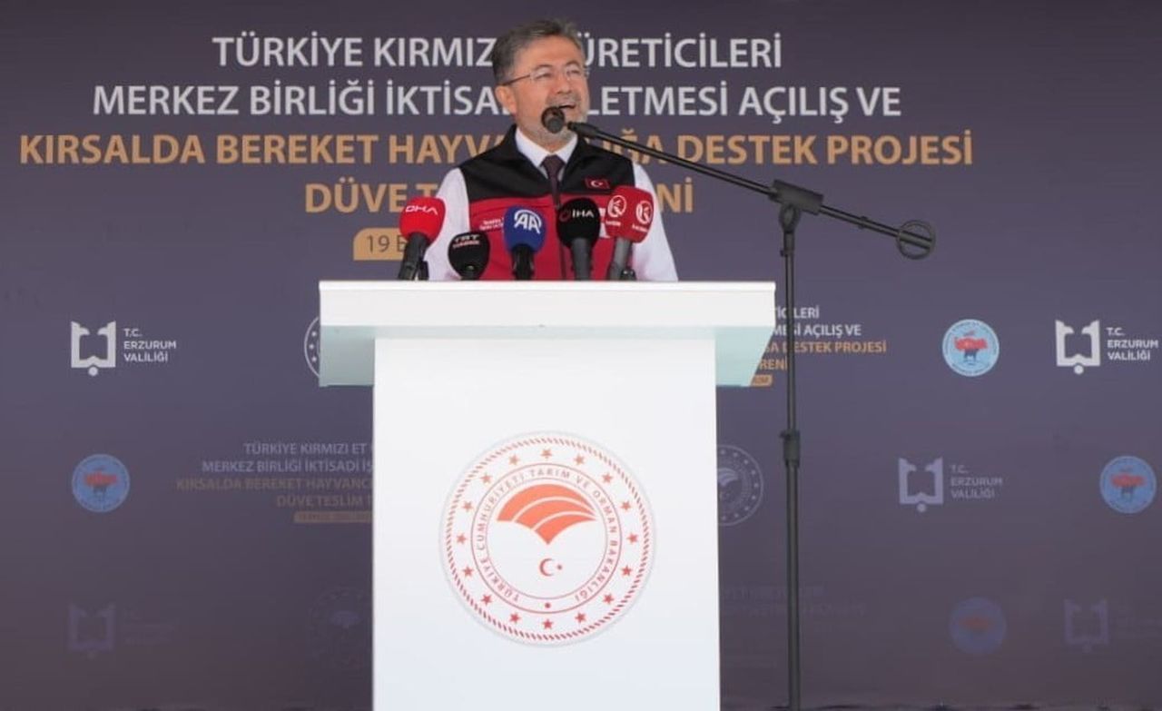 TARIM VE ORMAN BAKANI İBRAHİM YUMAKLI, KONUŞMA YAPTI.