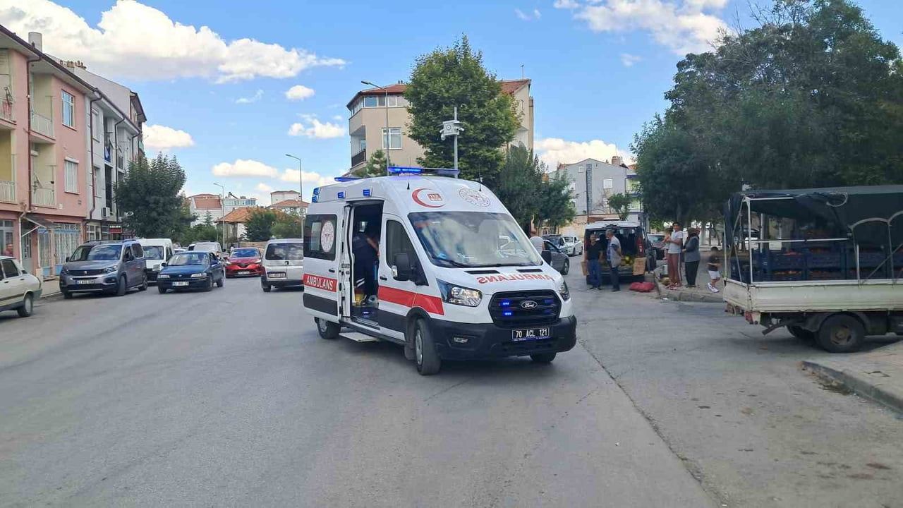 KARAMAN’DA OTOMOBİLE ÇARPMAMAK İÇİN MANEVRA YAPAN ELEKTRİKLİ BİSİKLETİN DEVRİLMESİ SONUCU MEYDANA...