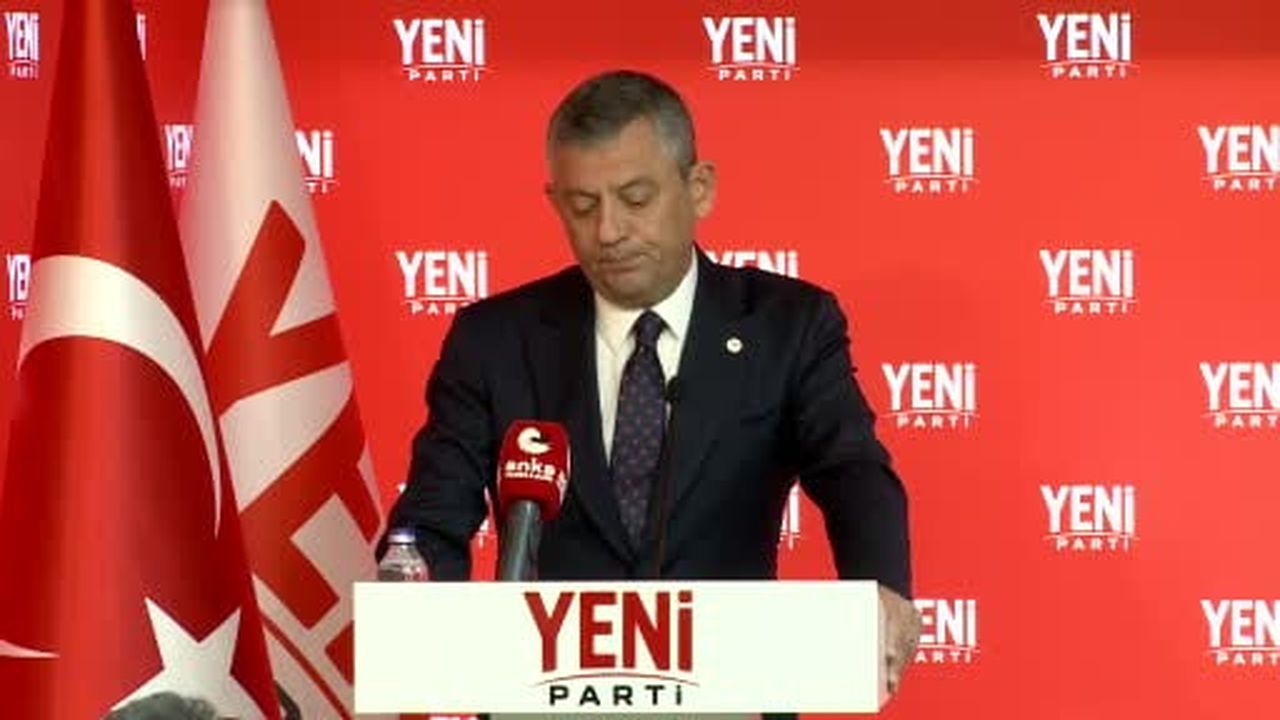 Yeni Parti Genel Başkanı Özel: "Partinin kapılarını farklı görüşlere açtık, açık tutmaya da devam...