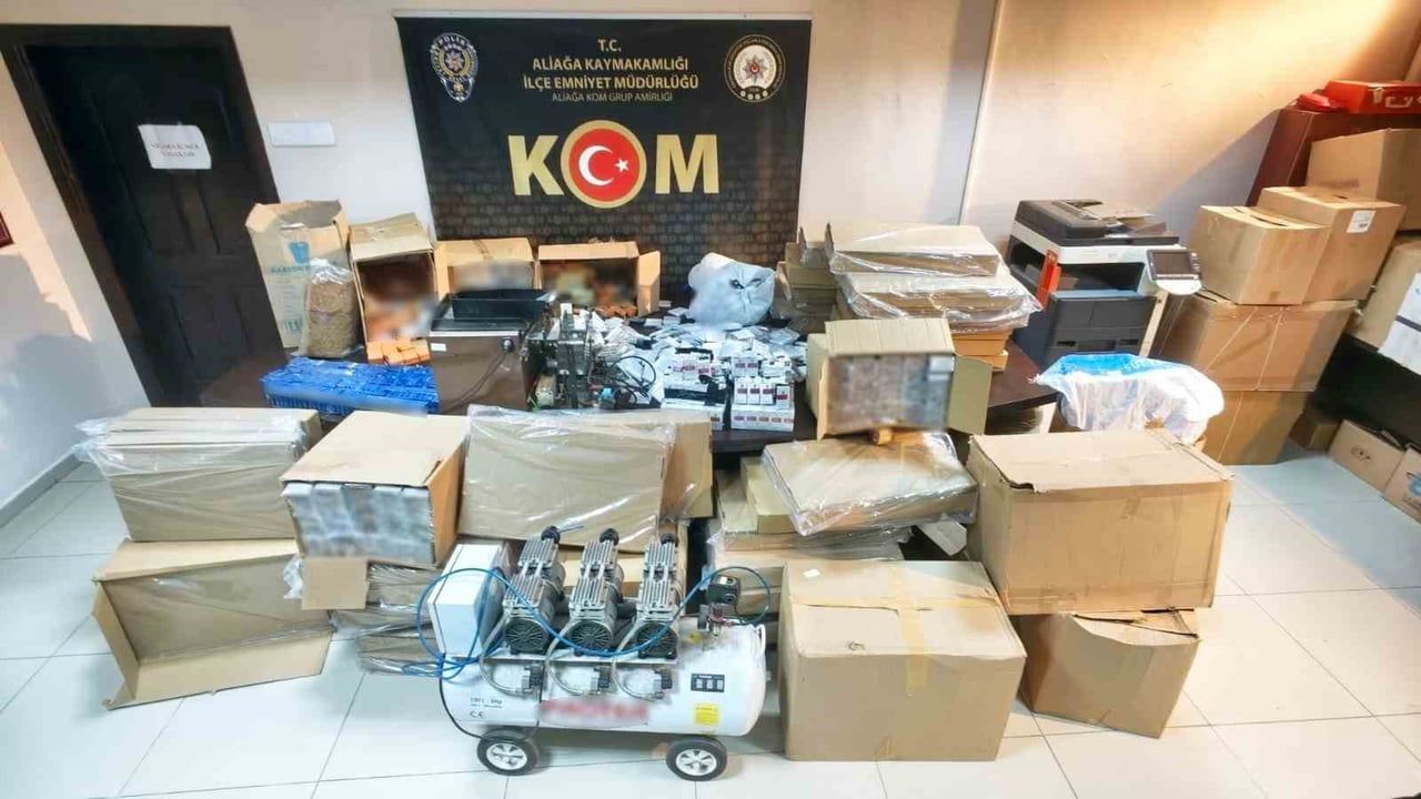 İZMİR'DE KAÇAK TÜTÜN, TÜTÜN MAMULLERİ VE GÜMRÜK KAÇAĞI ÜRÜN TİCARETİNİN ÖNLENMESİNE YÖNELİK 3...