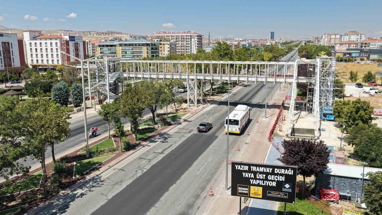 KONYA BÜYÜKŞEHİR BELEDİYESİ’NİN İSTANBUL YOLU ÜZERİ YAZIR TRAMVAY DURAĞI’NA İNŞA EDECEĞİ YAYA ÜST...