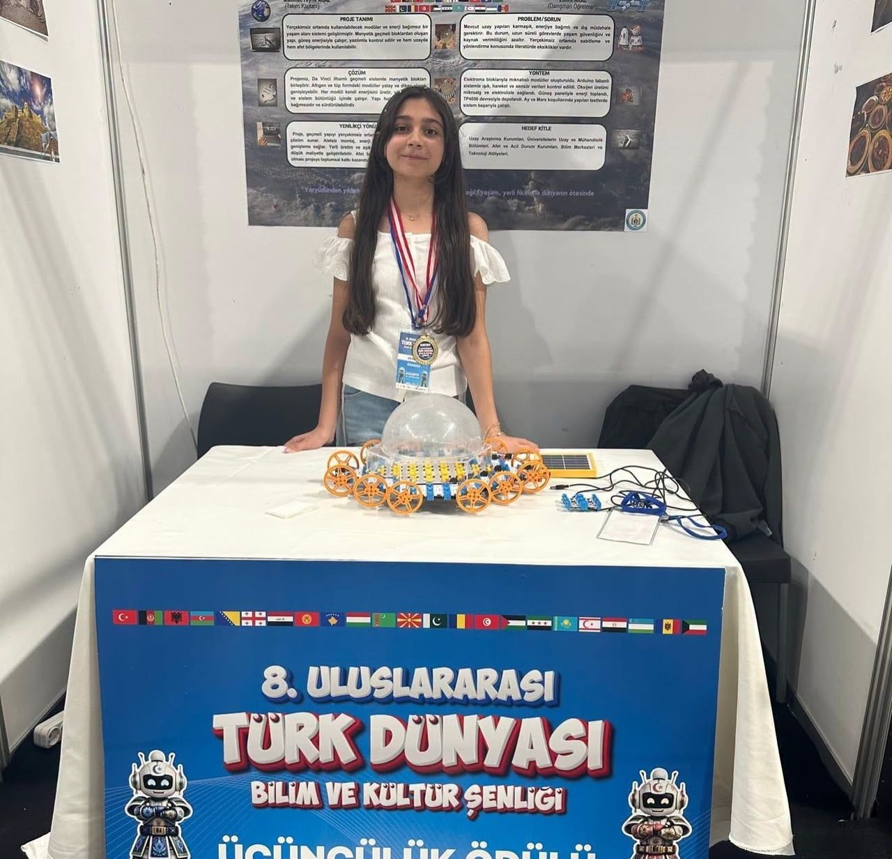 BAYBURTLU ÖĞRENCİDEN ULUSLARARASI BİLİM ŞENLİĞİNDE ÇİFTE ÜÇÜNCÜLÜK