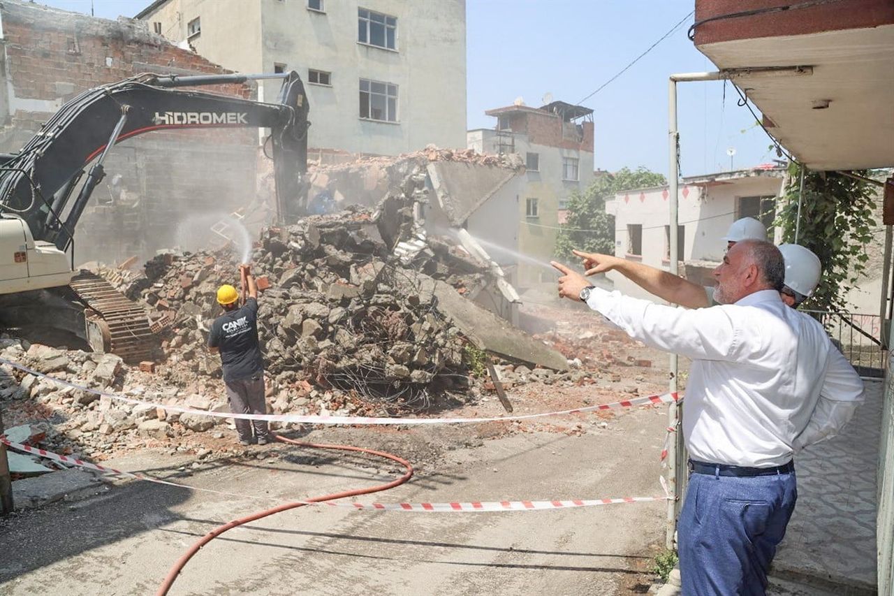 CANİK BELEDİYE BAŞKANI İBRAHİM SANDIKÇI ÇALIŞMALARI İNCELEDİ