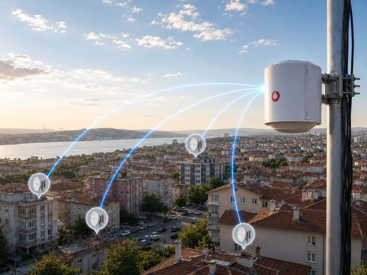 VODAFONE, TEK BİR ANTEN ÜZERİNDEN BİRDEN FAZLA BAĞLANTININ YÖNETİLEBİLDİĞİ YENİ NESİL BİR RADYO...