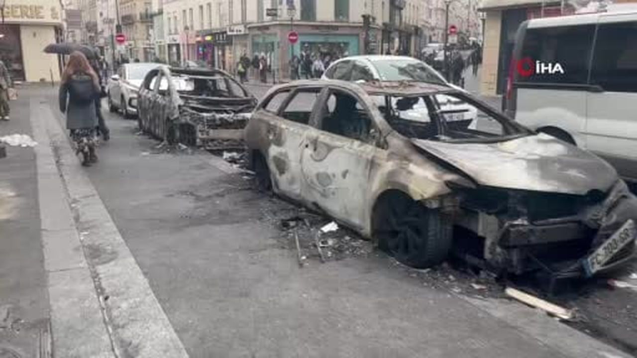 Fransa'nın başkenti Paris'te hafta sonu boyunca şiddetini arttıran hayat pahalılığına karşı...