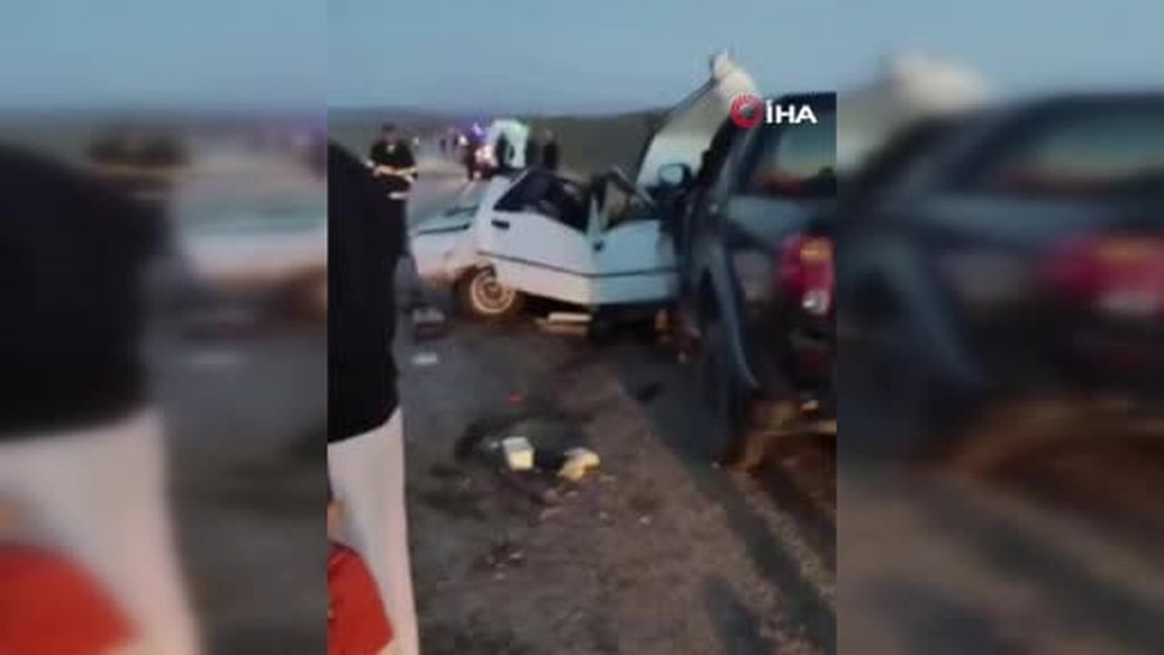Çankırı'da otomobil ile pikap çarpıştı: 1 ölü, 2 yaralı