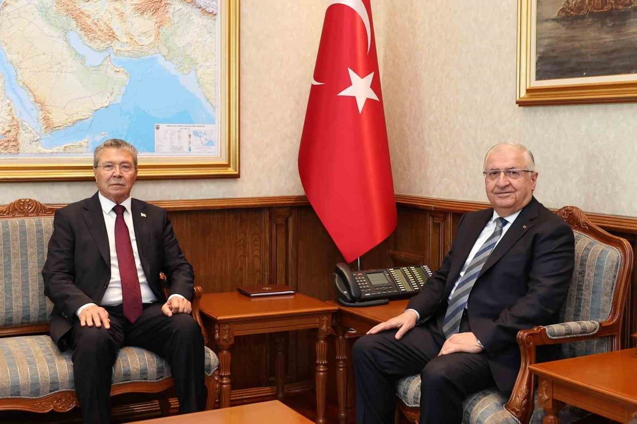 MİLLİ SAVUNMA BAKANI YAŞAR GÜLER (SAĞDA), KUZEY KIBRIS TÜRK CUMHURİYETİ (KKTC) BAŞBAKANI ÜNAL...