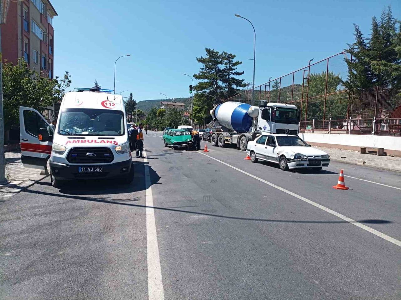 BİLECİK'TE MEYDANA GELEN TRAFİK KAZASINDA 1 KİŞİ YARALANDI