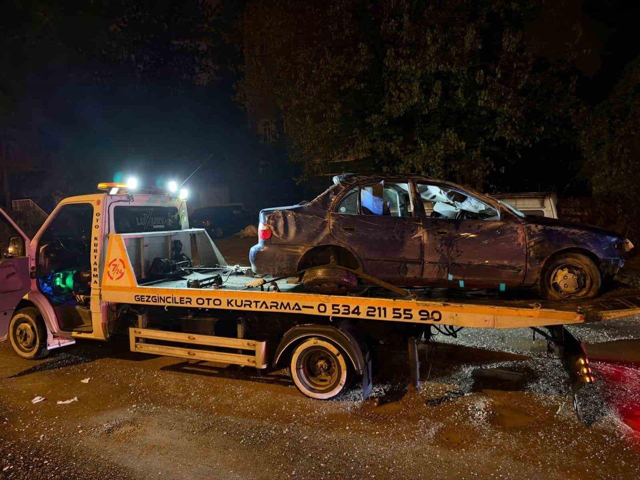 KARABÜK’ÜN SAFRANBOLU İLÇESİNDE KONTROLDEN ÇIKAN OTOMOBİLİN TAKLA ATMASI SONUCU 1 KİŞİ...
