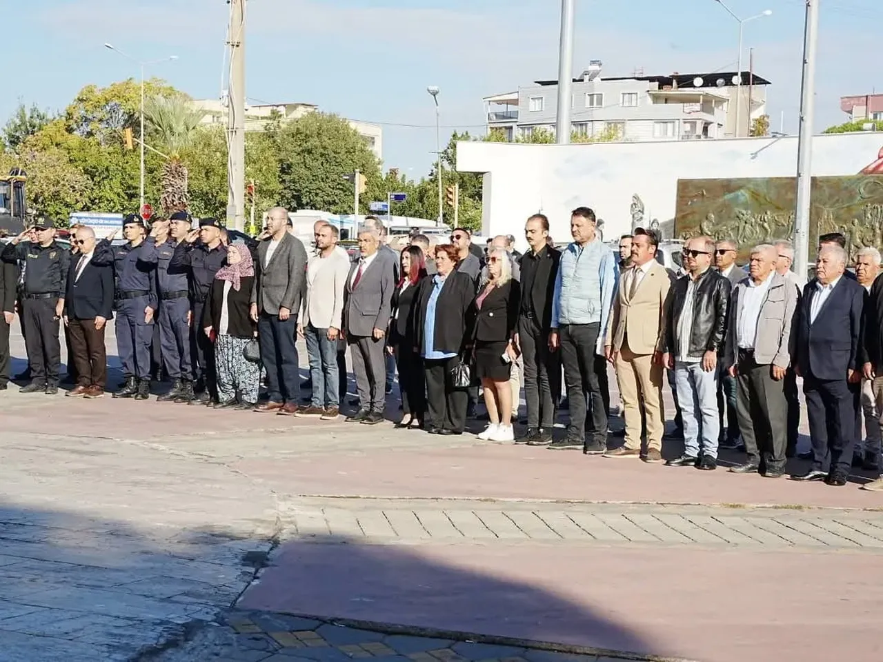 AYDIN'IN GERMENCİK İLÇESİNDE 19 EKİM MUHTARLAR GÜNÜ DOLAYISIYLA DÜZENLENEN TÖRENE KATILAN...