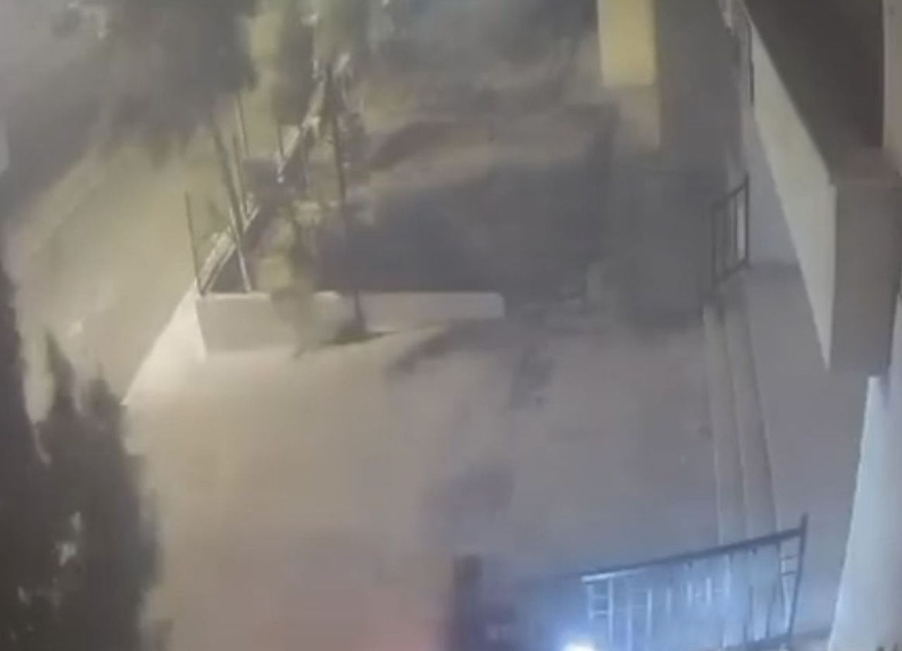 MARDİN'İN NUSAYBİN İLÇESİNDE ŞİDDETLİ RÜZGAR NEDENİYLE DEVRİLEN AĞAÇ YOLA DEVRİLDİ, MOTOSİKLET...