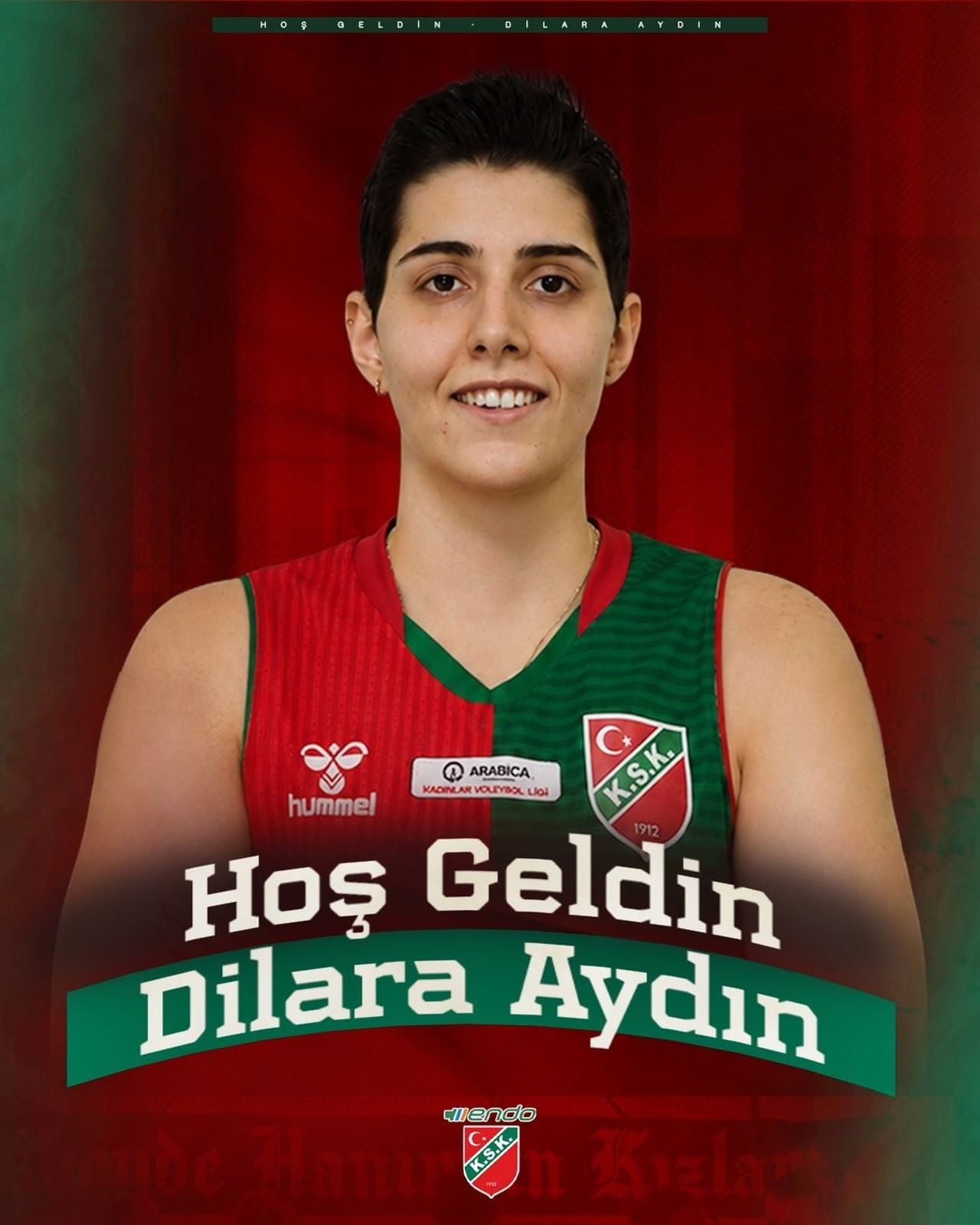 KARŞIYAKA VOLEYBOL, 27 YAŞINDAKİ ORTA OYUNCU DİLARA AYDIN’I KADROSUNA KATTIĞINI AÇIKLADI.