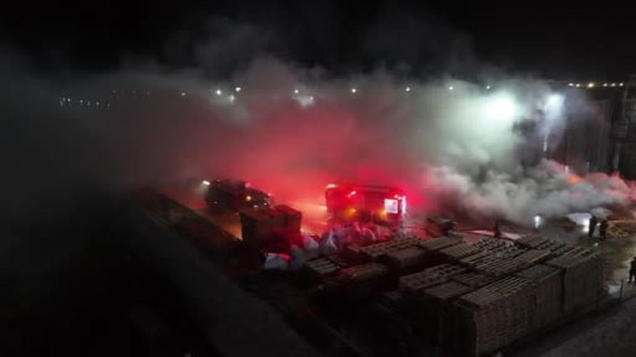Eskişehir'de fabrika yangını