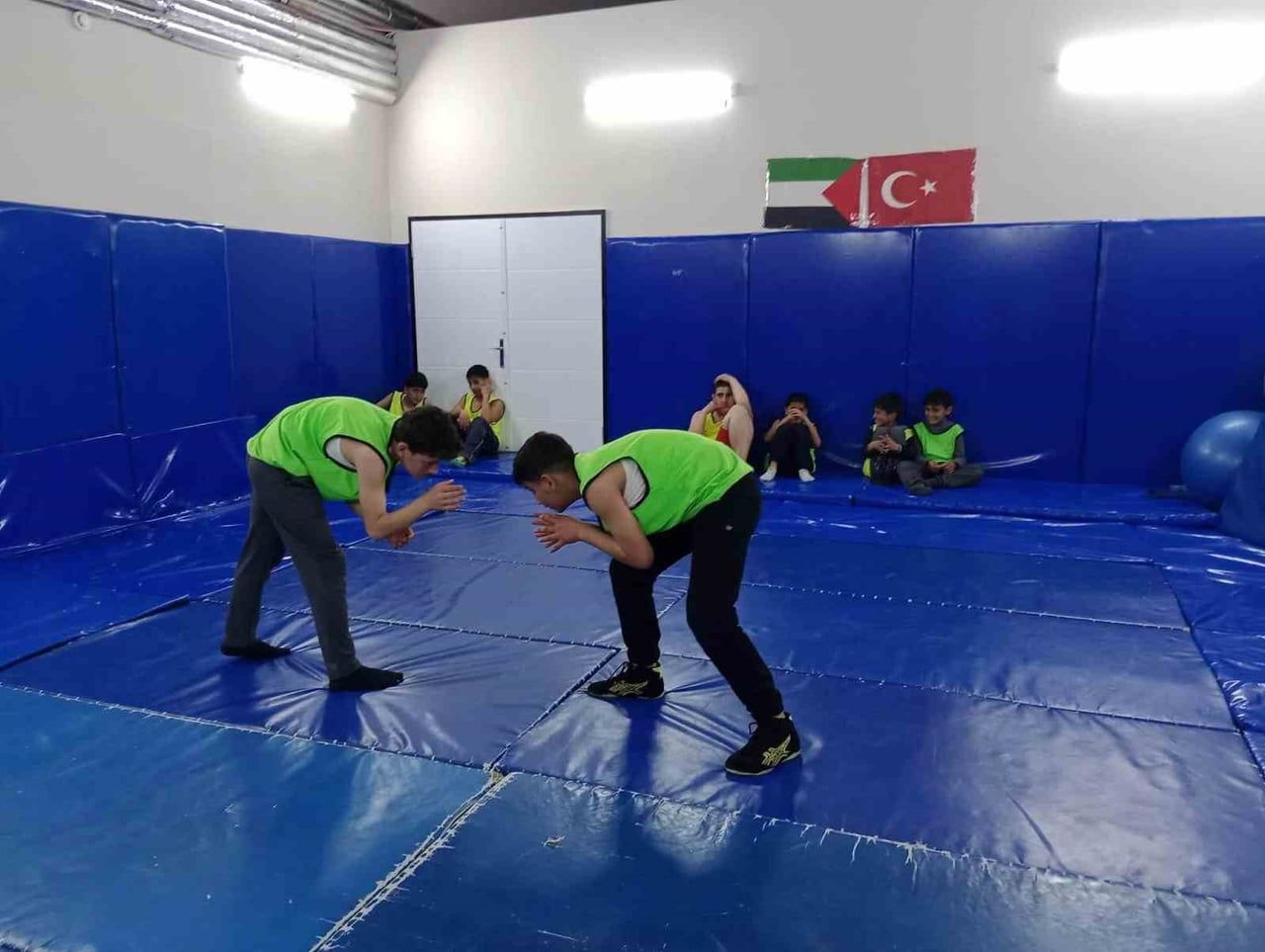MUŞ’UN HASKÖY İLÇESİNDE GENÇLİK VE SPOR BAKANLIĞI (GSB) SPOR OKULLARI KAPSAMINDA AÇILAN GÜREŞ...