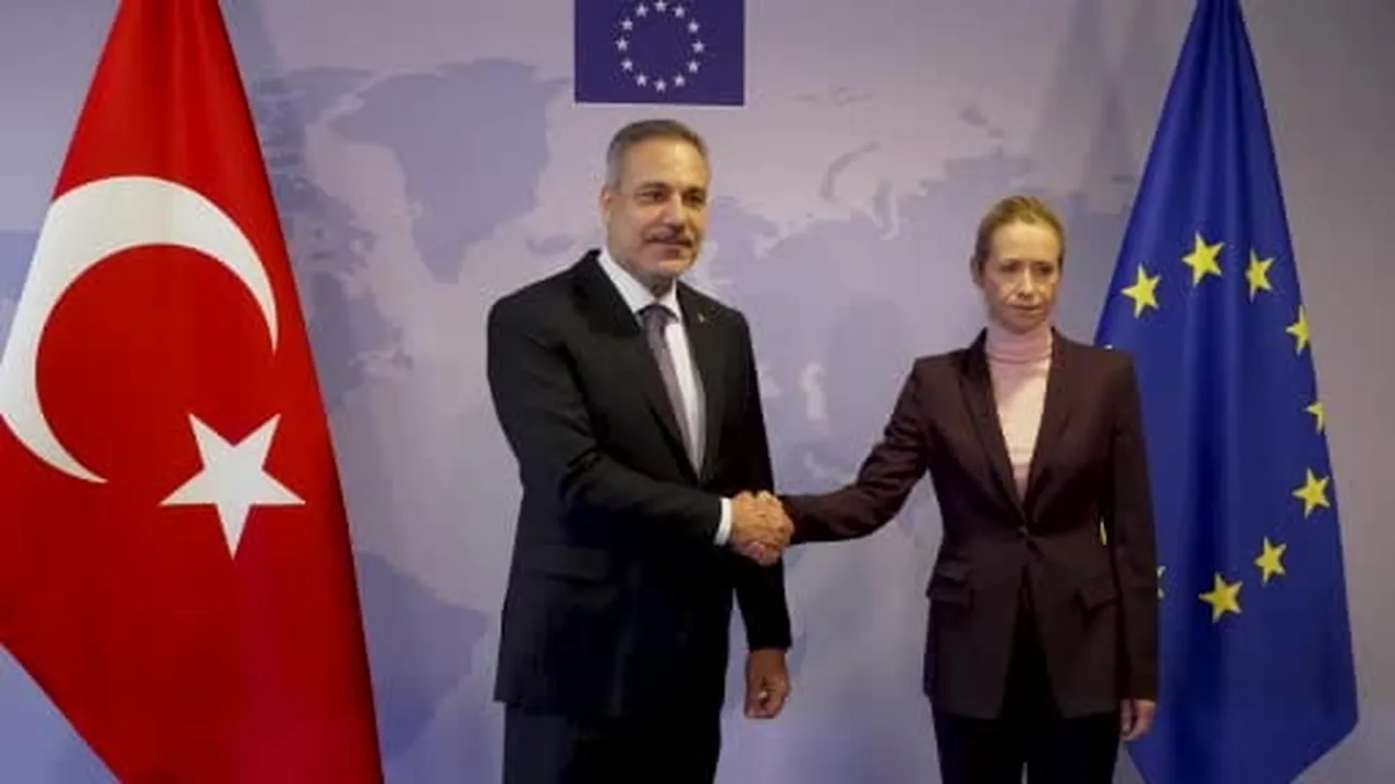 Dışişleri Bakanı Hakan Fidan, Belçika temasları kapsamında Avrupa Birliği (AB) Dış İlişkiler ve...
