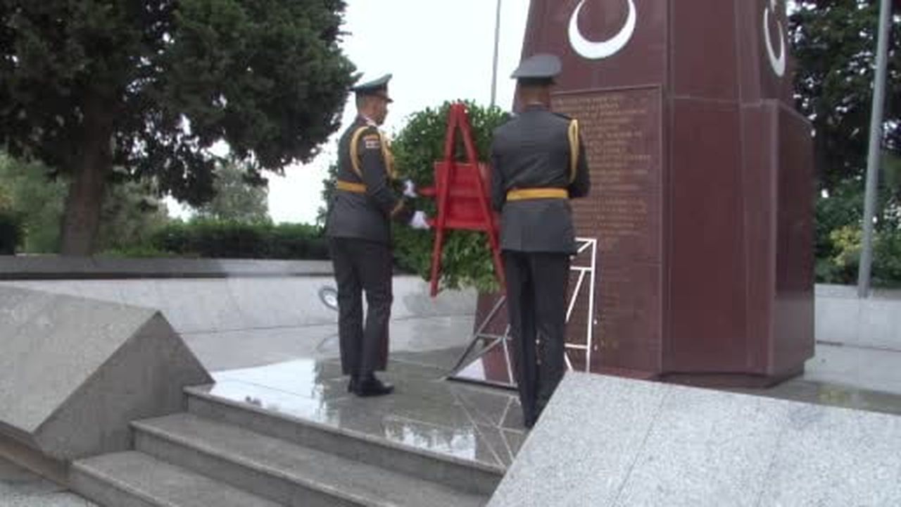 Azerbaycan’ın başkenti Bakü’de, Türkiye Cumhuriyeti’nin 103. kuruluş yıl dönümü dolayısıyla Türk...