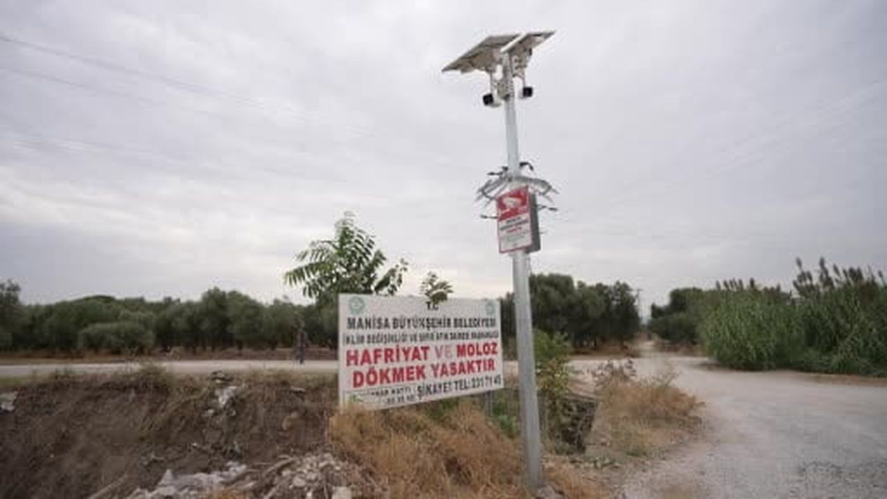 Manisa’da kaçak döküme karşı ‘göz’ açtırmayan sistem