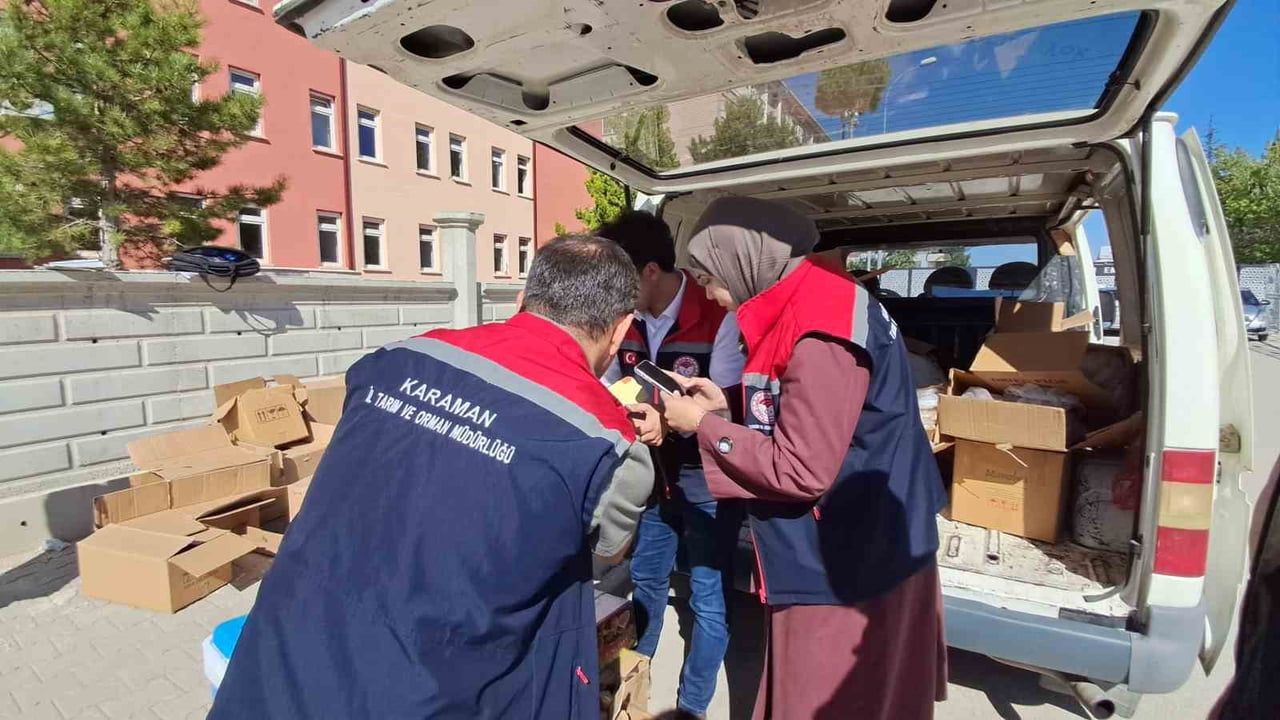 KARAMAN’DA POLİS EKİPLERİNCE GERÇEKLEŞTİRİLEN "GIDA GÜVENLİĞİ-1 OPERASYONU" KAPSAMINDA, HALK...