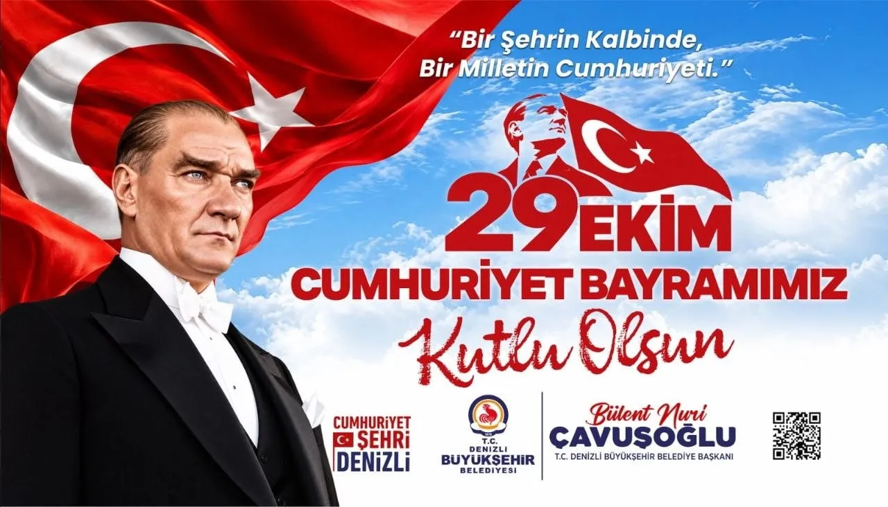 DENİZLİ BÜYÜKŞEHİR BELEDİYESİ, TÜRKİYE CUMHURİYETİ’NİN 103. KURULUŞ YIL DÖNÜMÜNÜ KENTİN DÖRT BİR...