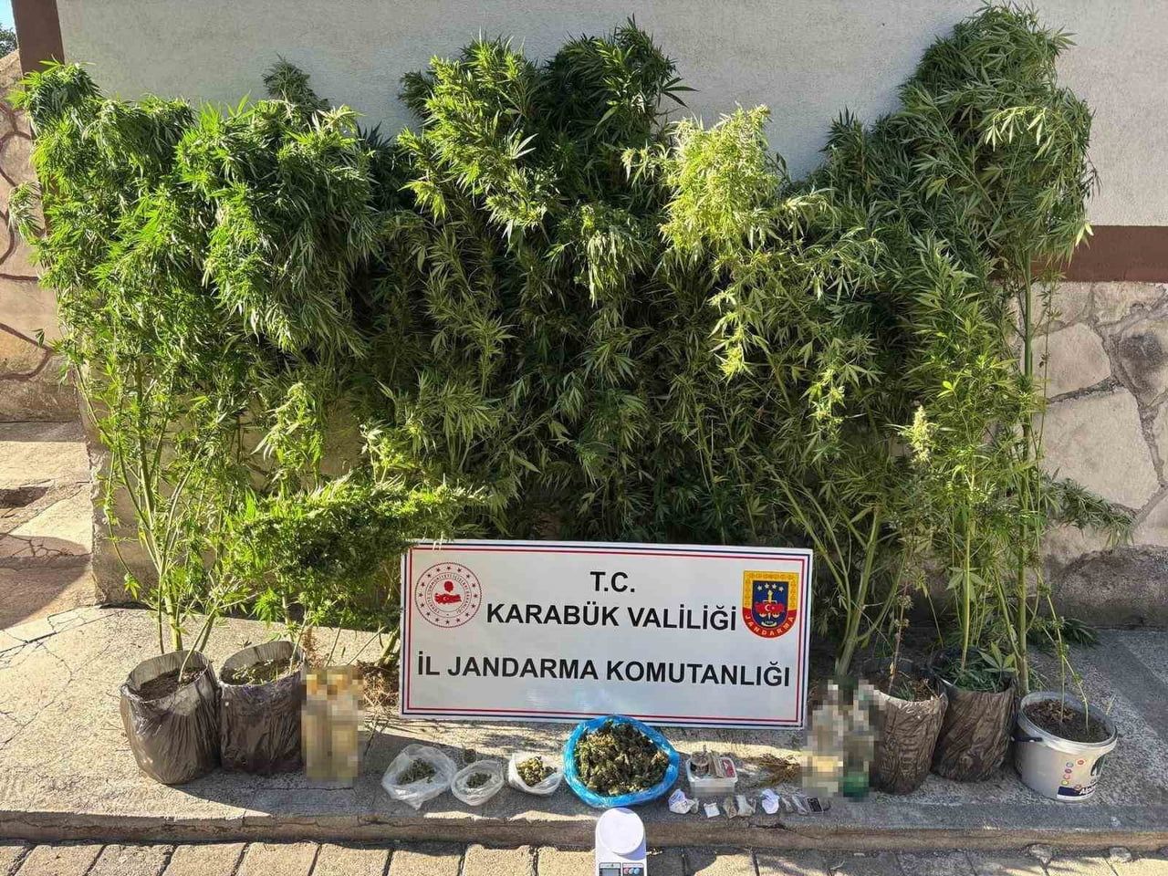 KARABÜK'TE DÜZENLENEN 3 AYRI OPERASYONDA KENEVİR VE KUBAR ESRAR İLE KAÇAK ÜRÜNLER ELE GEÇİRİLDİ....