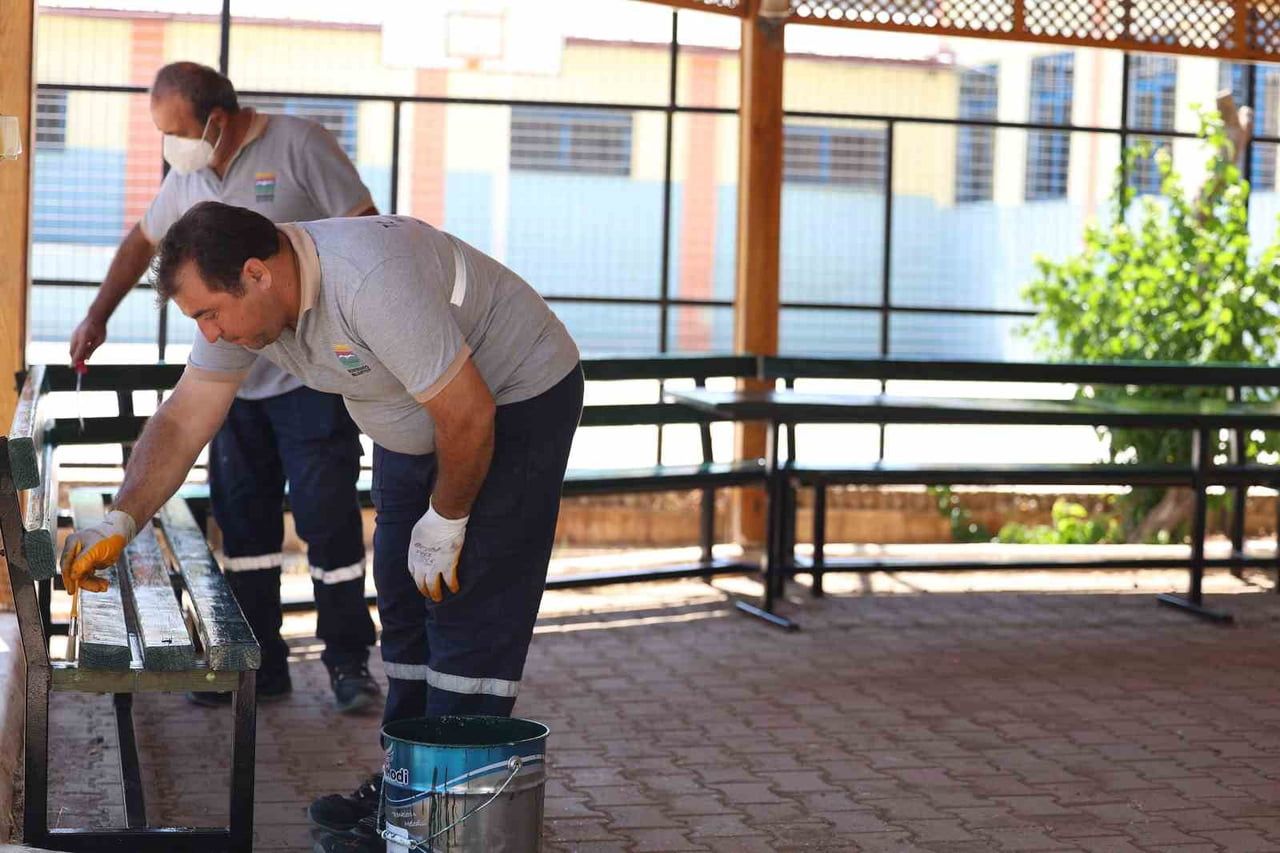 MARMARİS BELEDİYESİ, YENİ EĞİTİM - ÖĞRETİM YILI ÖNCESİNDE İLÇE GENELİNDEKİ DEVLET OKULLARININ...