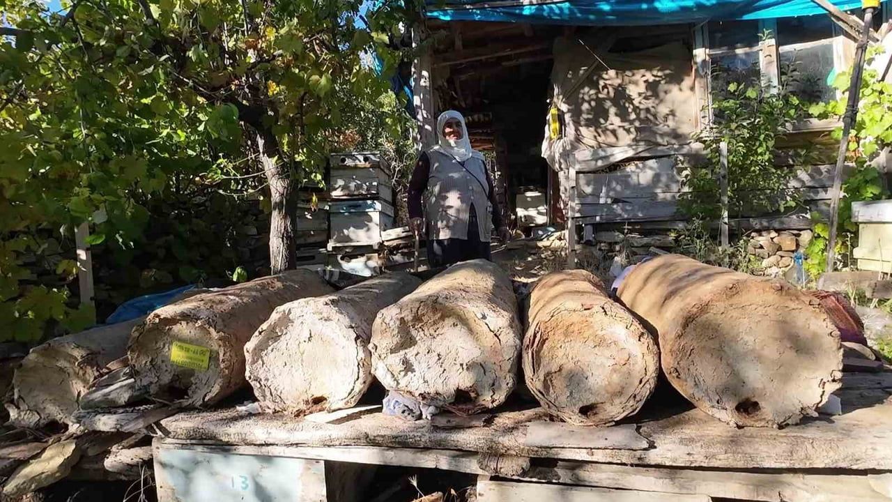 YOZGAT'IN ÇAYIRALAN İLÇESİNDE YAŞAYAN 85 YAŞINDAKİ HATİCE ORHAN, AİLESİNDEN MİRAS KALAN ARICILIK...