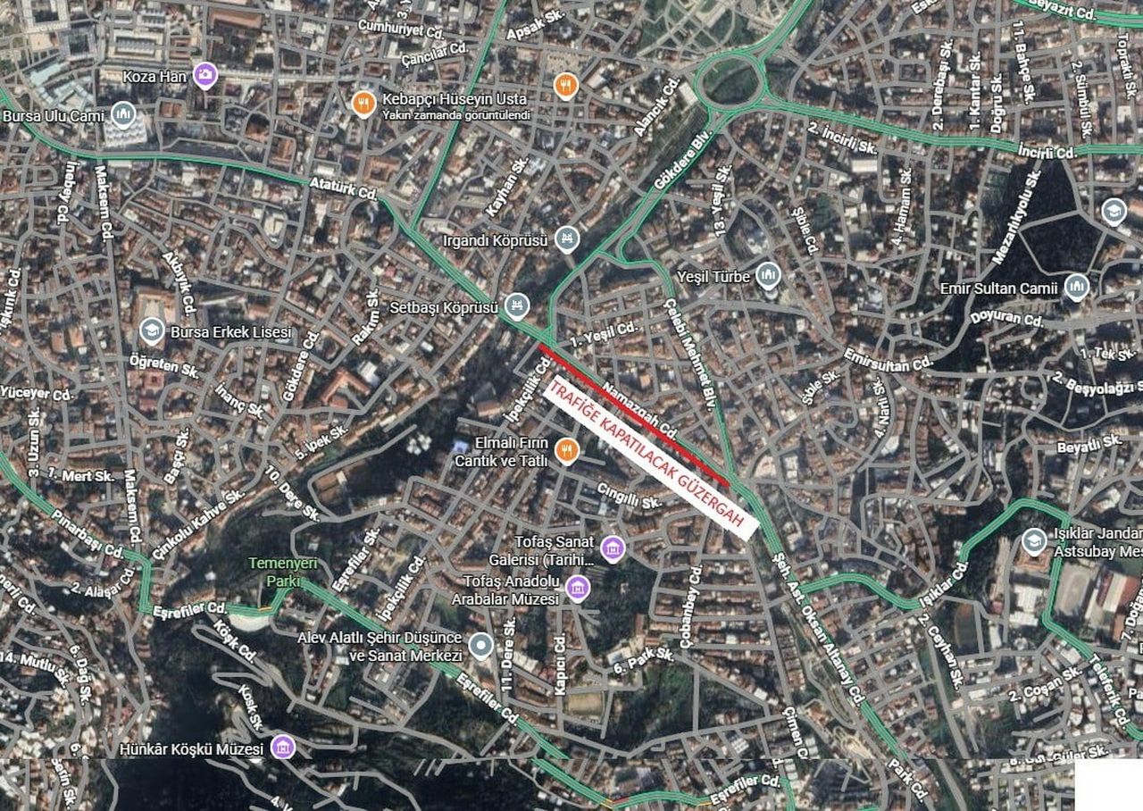 BURSA'NIN MERKEZ YILDIRIM İLÇESİNE TRAFİK DÜZENLEMESİ YAPILACAĞI AÇIKLANDI. BÜYÜKŞEHİR...